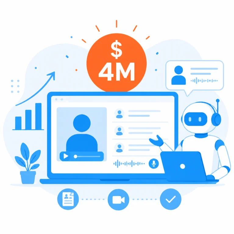 Иллюстрация к новости: Fika Jobs привлёк $4 млн на платформу найма с видео-профилями и собеседованиями от ИИ-агентов
