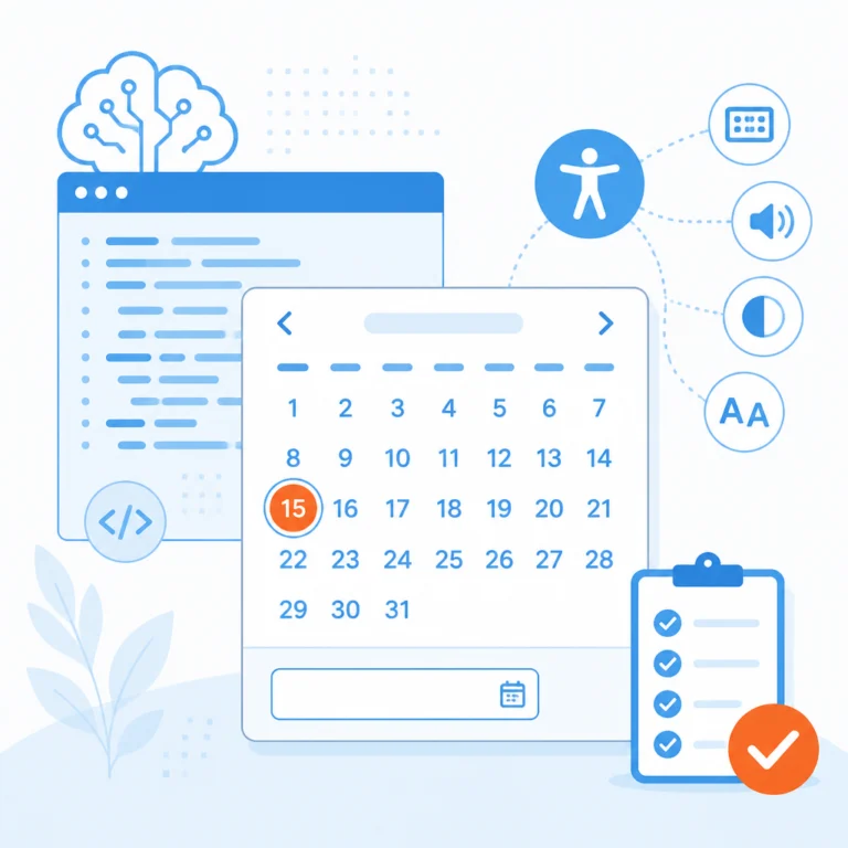 ИИ создал код, но не доступность: реальный тест WCAG-совместимого DatePicker от Claude