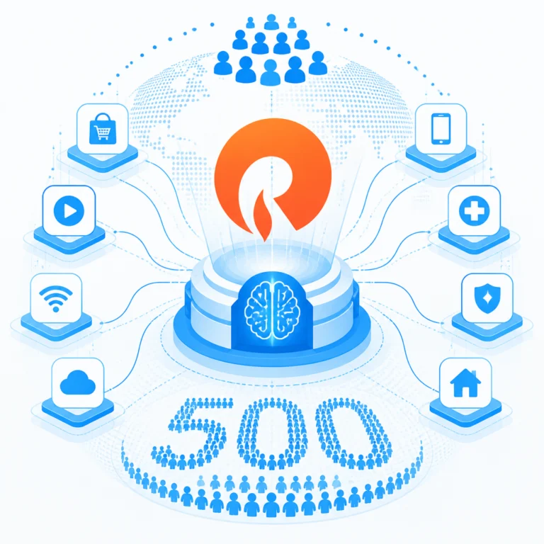 Иллюстрация к новости: Reliance запускает масштабную интеграцию ИИ во все свои сервисы для 500 миллионов пользователей