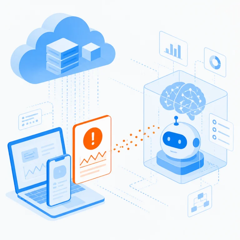Иллюстрация к новости: VK Cloud представила концепцию мониторинга ошибок на клиенте для питания ИИ-агентов