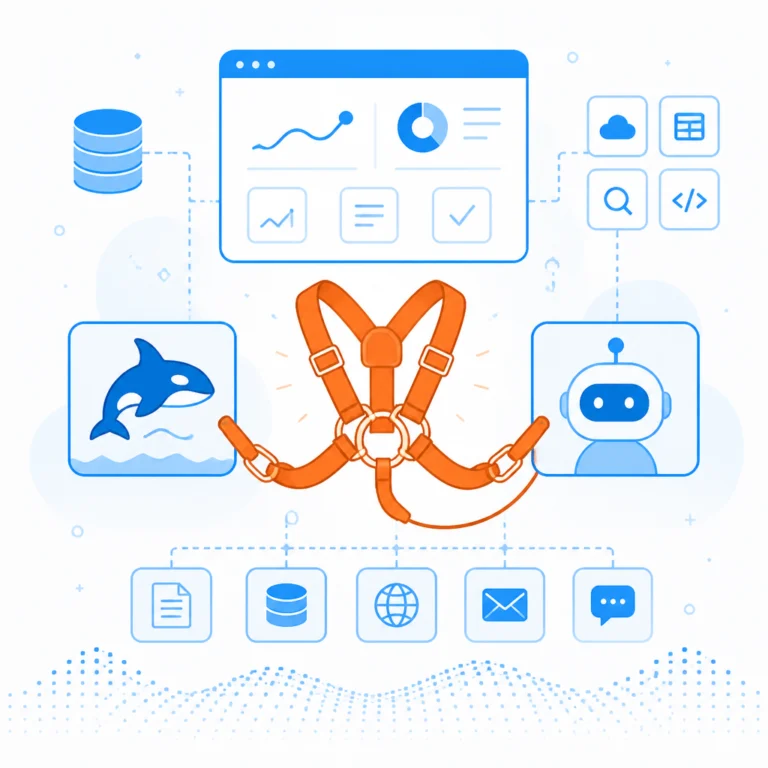 Иллюстрация к новости: Ключ к успешному ИИ-SaaS - не модель, а agent harness: опыт сборки системы с Orca и Pi Agent