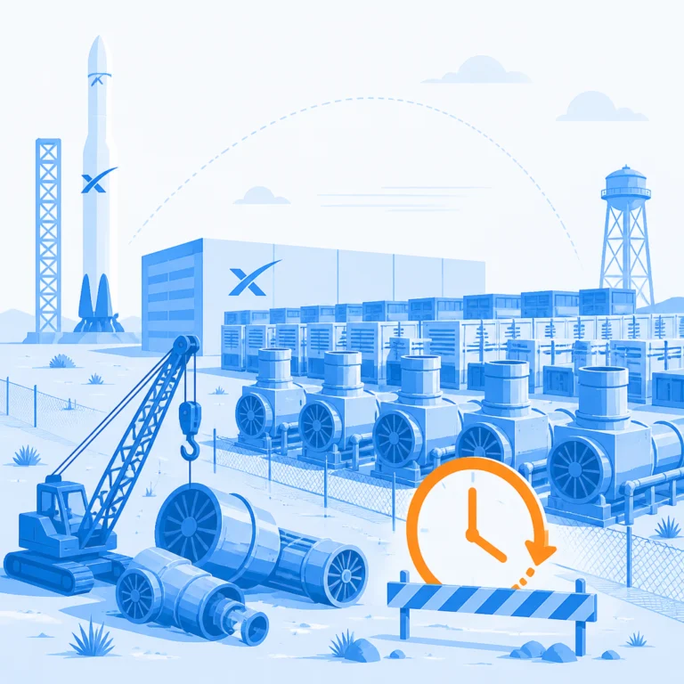 SpaceX и xAI затягивают демонтаж незаконных турбин для дата-центров Colossus