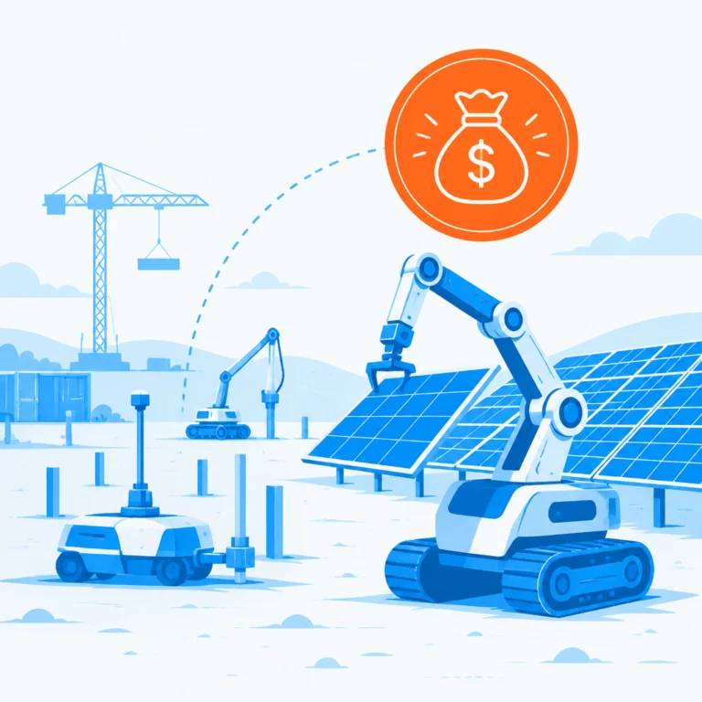 Стартап Gritt привлек $34 млн на роботов для строительства солнечных электростанций